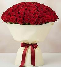 Букет 101 Красная роза Милано в Турки