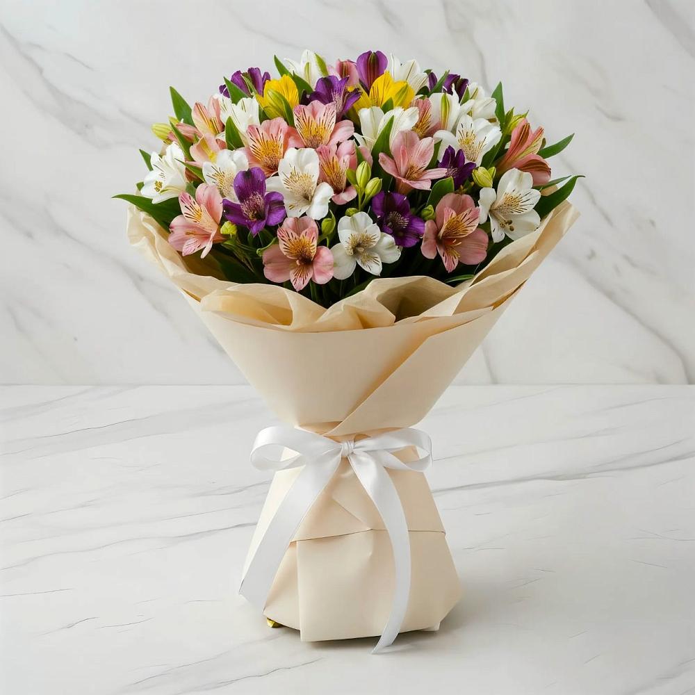 Букет цветов из: Альстромерии в Турки