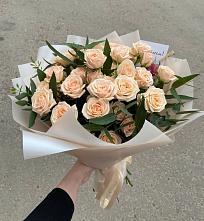Букет Кремовые розы Латте в Турки