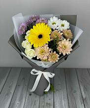 Букет цветов из:  Розы, Герберы и Хризантемы #REPLACE_PRED# Турки