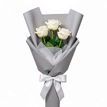 Букет 3 белые розы в Турки