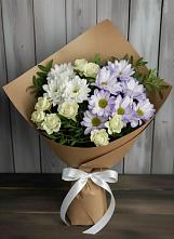 Букет цветов из:  Хризантемы и Розы в Турки