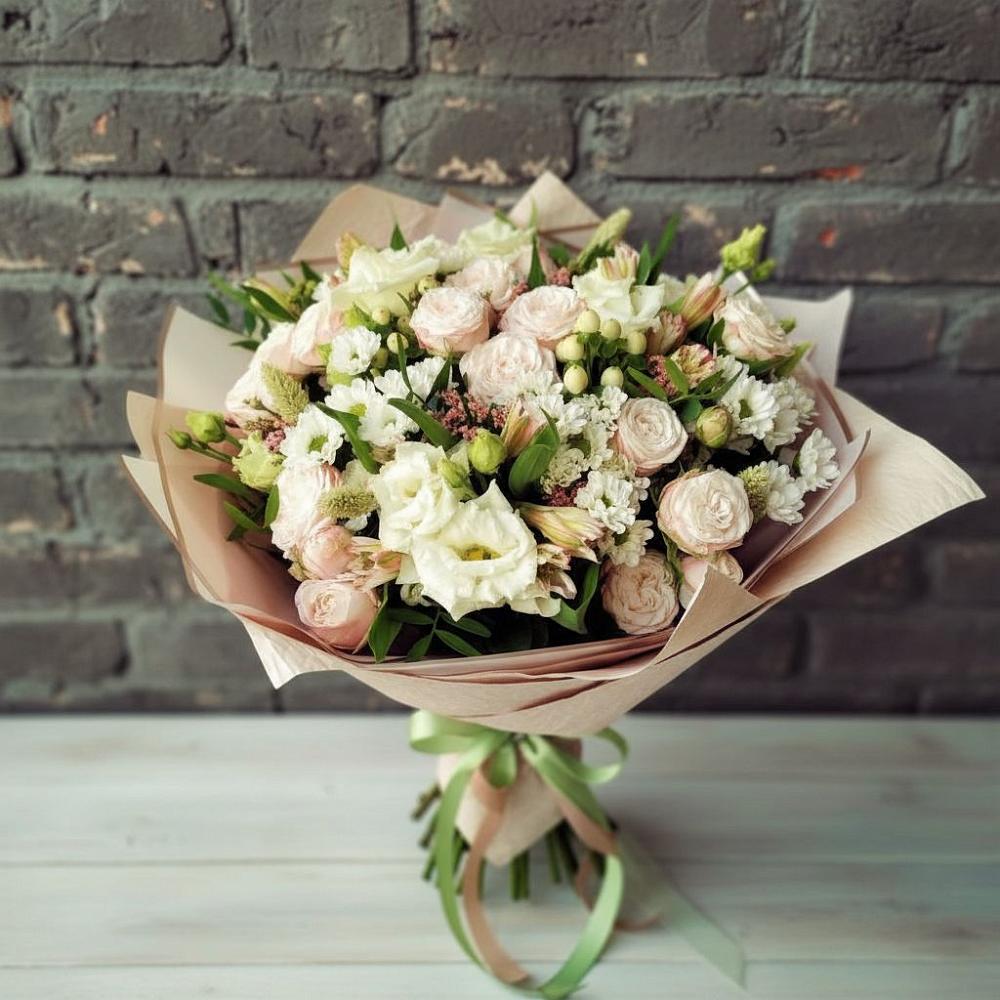 Букет цветов из: Альстромерии, Розы и Хризантемы в Турки