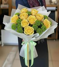 Букет цветов из:  Хризантемы и Розы #REPLACE_PRED# Турки