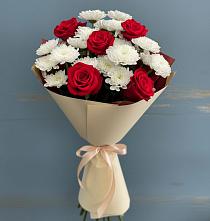 Букет цветов из:  Розы и Хризантемы #REPLACE_PRED# Турки
