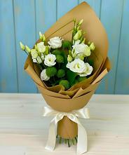 Букет цветов из:  Хризантемы и Лизиантусы #REPLACE_PRED# Турки