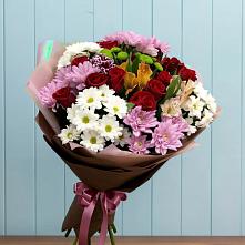 Букет цветов из:  Розы, Хризантемы и Альстромерии #REPLACE_PRED# Турки