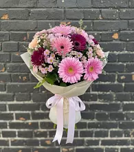 Букет цветов из:  Герберы и Хризантемы в Турки