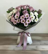 Букет цветов из:  Хризантемы и Розы в Турки