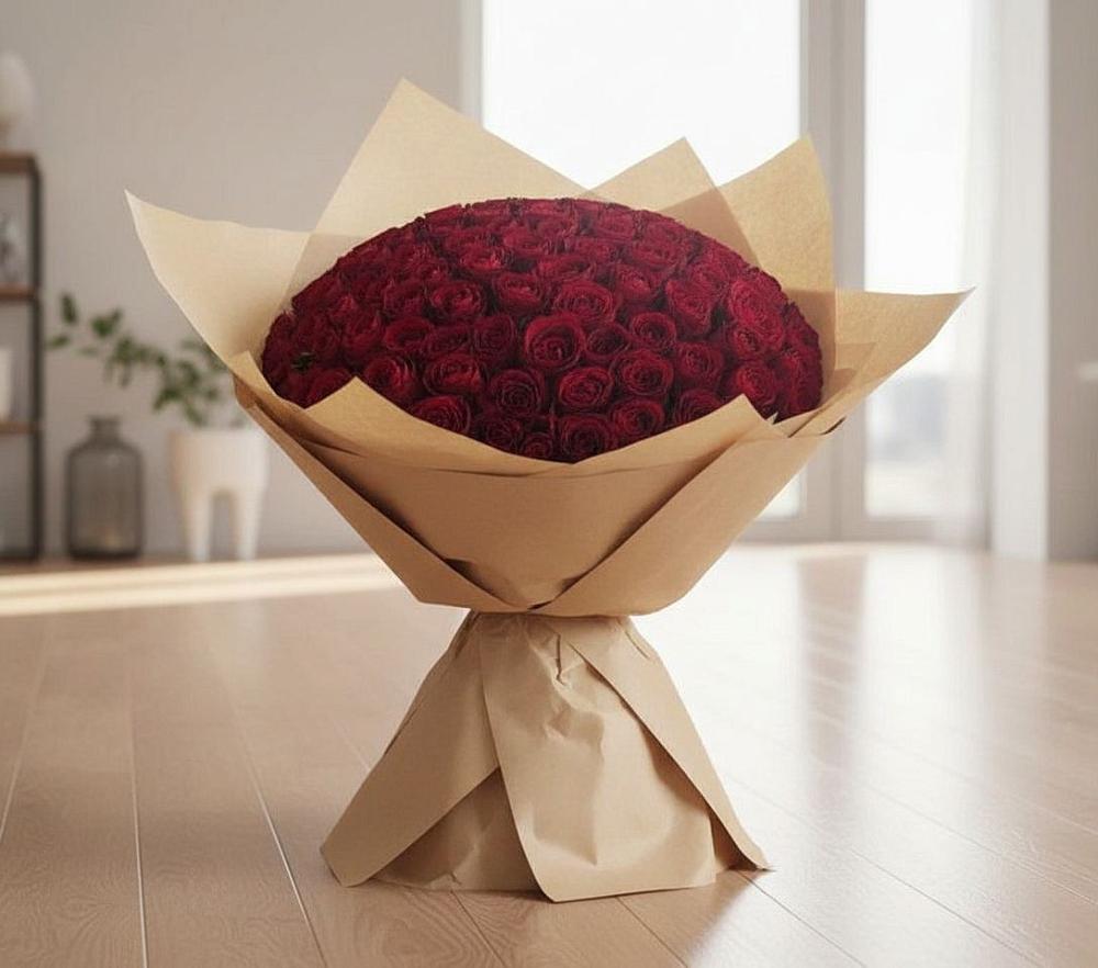 Букет 101 Красная роза в Турки