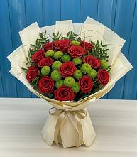 Букет цветов из:  Розы и Хризантемы #REPLACE_PRED# Турки