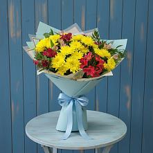 Букет цветов из:  Альстромерии и Хризантемы #REPLACE_PRED# Турки
