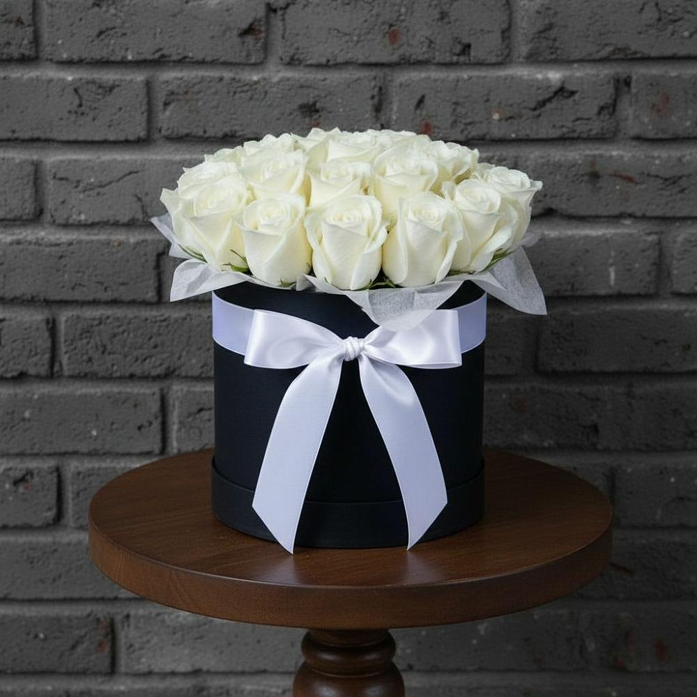 Цветочная композиция из Розы в шляпной коробке в Турки